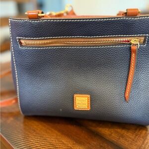 Dooney & Bourke Blue and Brown Crossbody Bag